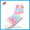 2016 new style winter indoor socks of flower pattern for young girls,warm thick and soft